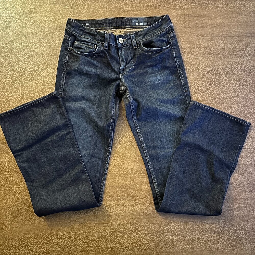 William Rast Dark Denim Jeans - Stella Straight with Boot - Size 27 - USA MADE